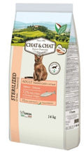 CHAT & CHAT - For Adult Cats - 14 kg - Sterilized - Salmon
