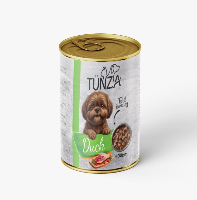 Tunza Chunks Can Food For Adult Dog Duck 400 GM