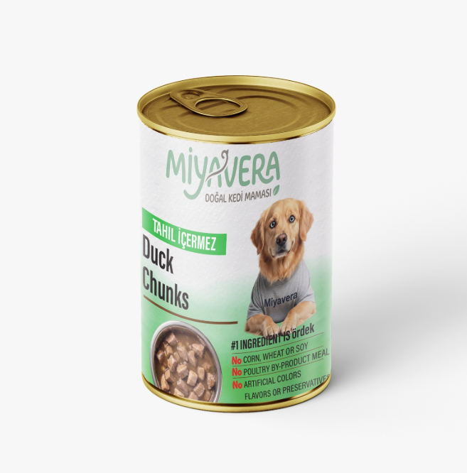 Miyavera Chunks Can Food For Adult Dog Duck 400 GM