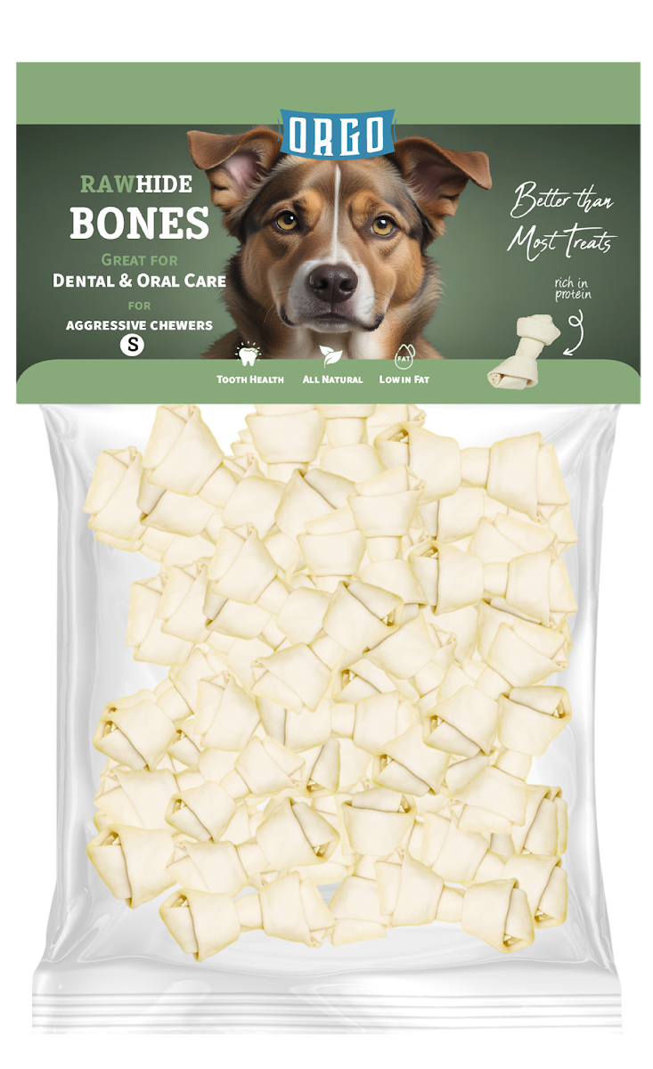 treats orgo DOG RAWHIDE BONES Dental & Oral Care - 200 gm - S