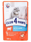 Club 4 Paws - Premium - For Adult Cats - Pouch 100 gm - With Lamb