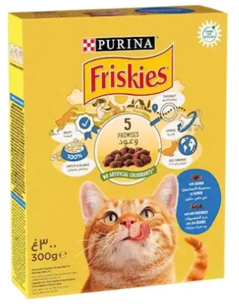 Purina - Friskies - For Adult Cats - 300 gm - With Salmon
