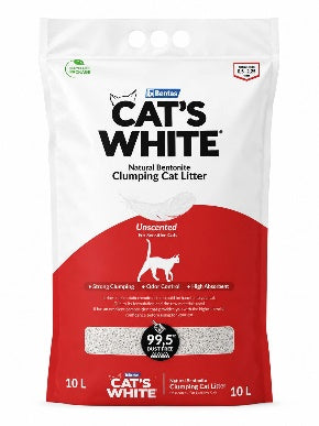 Bentas - Cat White - Cat Litter - 10 L - Unscented