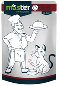 Master - Cat Food - For Adult - Pouch 80 gm - Beef