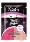 gibo - Cat Treat - Pouch 80 gm - Jelly - Tuna & Chicken