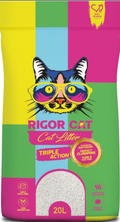 Cat litter Rigor CAT White Cat Litter Baby Powder 20 L
