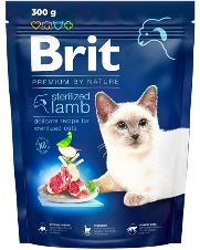 Brit - Dry Food - For Cats - 300 gm - Sterilized - Lamb