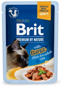 Brit - Cats Food - Pouch 85 gm - Delicate Meat - With Tuna