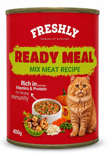 Meal Can Food For Kitten Mix Meat With Veg & Soup 400 GM