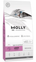 MOLLY - Dry Food - For Adult Cats - 2 kg - Indoor - Chicken