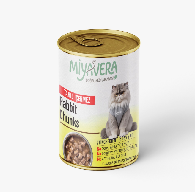 Miyavera Chunks Can Food For Adult Cat Rabbit 400 GM
