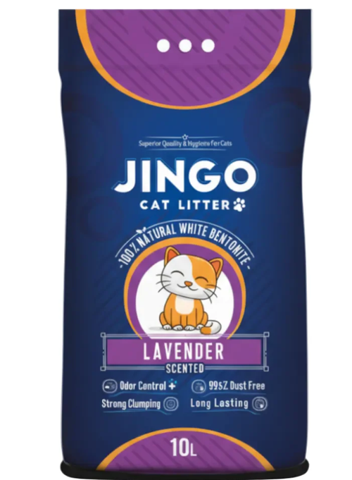 Cat litter Jingo CAT White cat litter Lavender 10 L