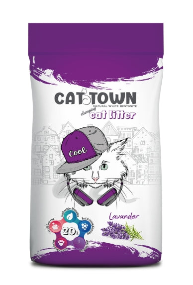 Cat litter Cattown CAT White Cat Litter Lavender 20 L