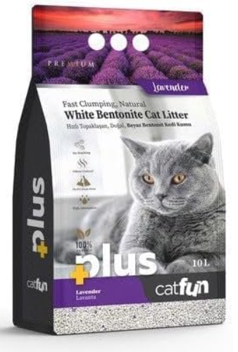 Plus - Cat Fun - Cat Litter - 10 L - Lavender
