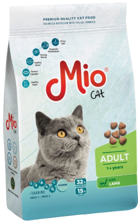 Mio - Dry Food - For Adult Cats - 15 kg - Lamb