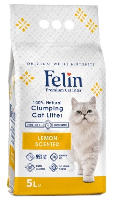 Cat litter Felin CAT White cat litter Lemon 5 L