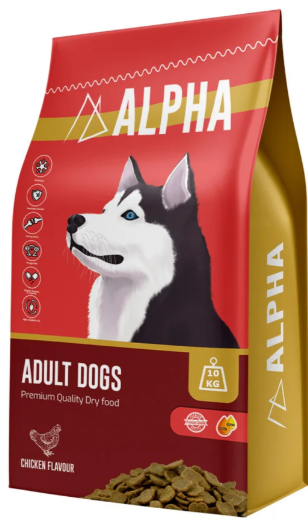 Alpha - Dry Food - For Adult Dogs - 10 kg - Chicken