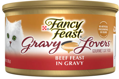 Purina - Fancy Feast - Can 85 gm - For Adult Cats - Beef