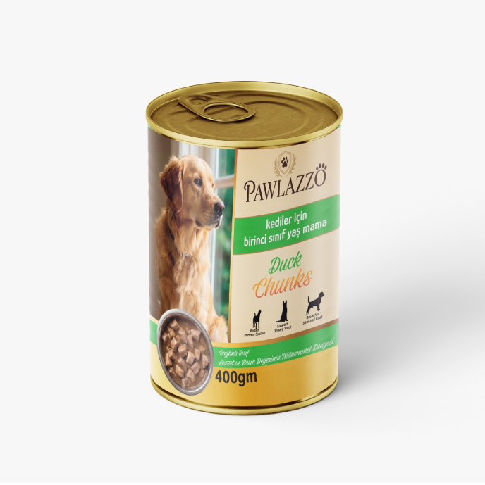 Pawlazzo Chunks Can Food For Adult Dog Duck 400 GM