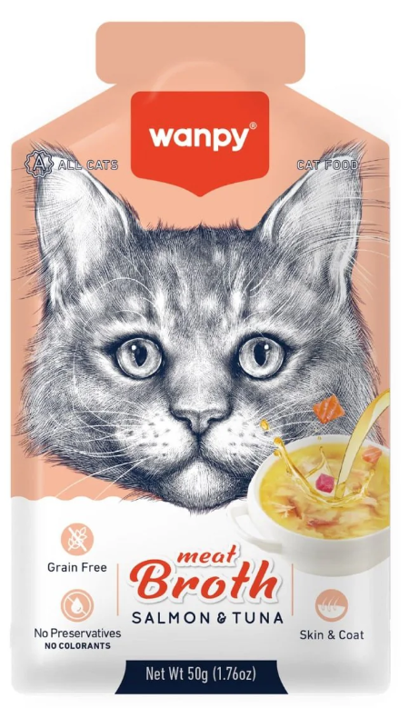 Wanpy - Cat Treat - Pouch 50 gm - With Salmon & Tuna