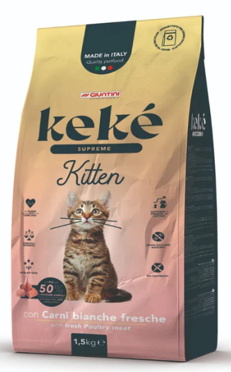 KeKe - Dry Food - For Kitten Cats - 1.5 kg - Supreme
