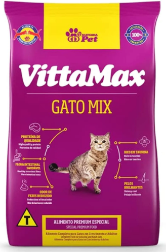 VittaMax - Dry Food - For Cats - 1 kg - Gato Mix