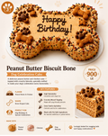 Peanut Butter Biscuit Bone - Celebration Cake
