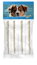 treats orgo DOG RAWHIDE STICKS - For Puppy - Dental & Oral Care - 4 pce - R