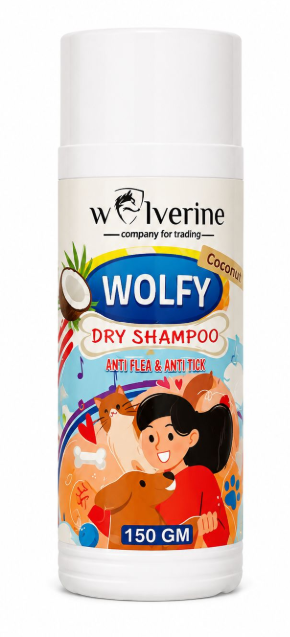 Wolverine - Wolfy - Dry Shampoo - Anti Flea & Anti Tick - 150 gm