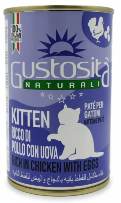 Gustosita - Can 400 gm - For Kitten - Chicken & Eggs