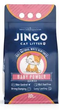 Cat litter Jingo CAT White cat litter Baby Powder 10 L