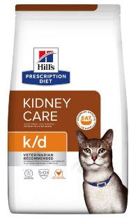 Hill's - Dry Food - For Adult Cats - 1.5 kg - K/D - Kidney Care - Chicken