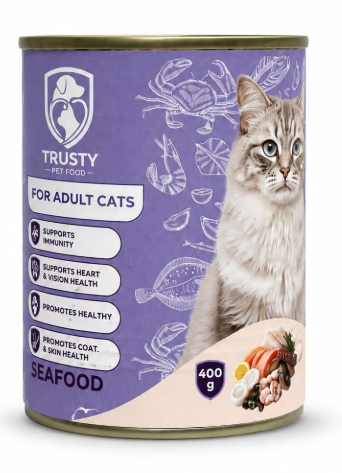 Trusty Wet Food Seafood Cat 400g 