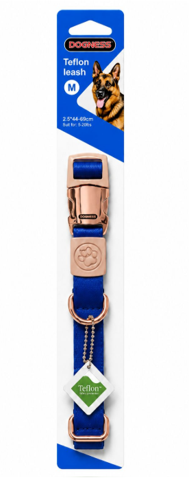 Dogness - Elegant Collar - M - Blue