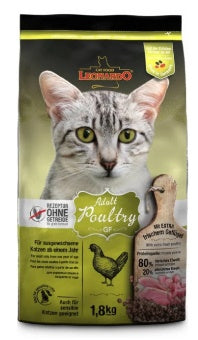 Leonardo - Dry Food - Adult Cats - 1.8 Kg - GF Poultry - Sensitive Cats