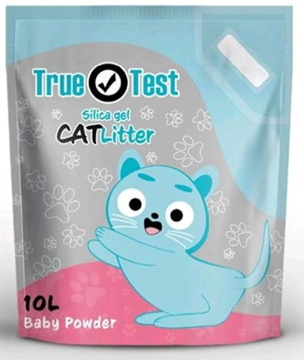 True Test - Cat Litter - Silica Gel - 10 L - Baby Powder