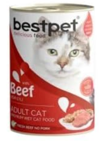 Bestpet - Can 400 gm - Adult Cats - Beef