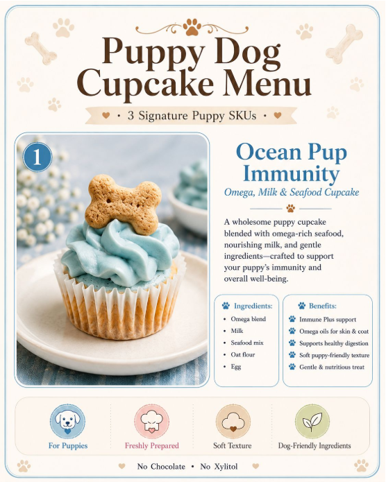 Ocean Pup Immunity - Puppy Small  Cupcake