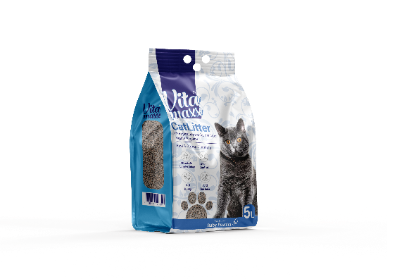 Cat litter Vita maxx CAT Brown Sand Clumping 5 L Baby Powder