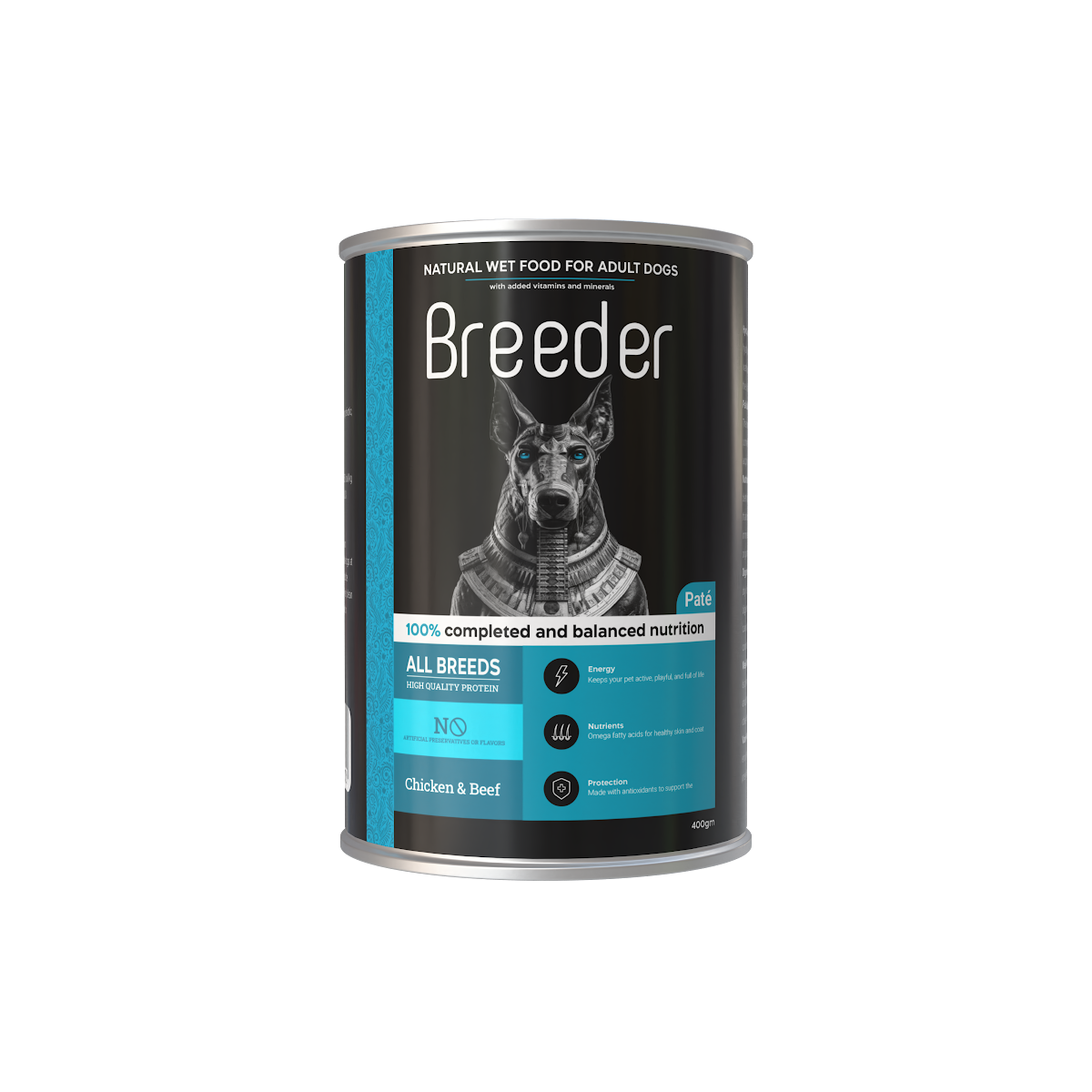 Wet Food Breeder dog  Can Food Adult Chicken With Beef 400 gm 