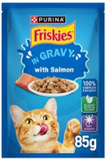 Purina - Friskies - For Adult Cats - Pouch 85 gm - With Salmon