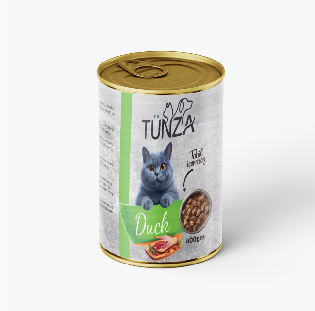 Tunza Chunks Can Food For Adult Cat Duck 400 GM