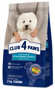 Club 4 Paws - Dry Food - For Adult Cats - 2 Kg - Small Breeds - Lamb