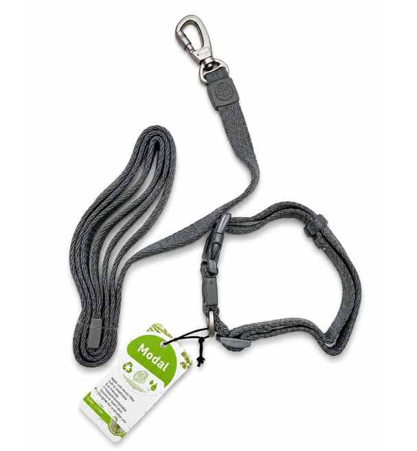 Dogness - Modal - collar + Leash - L - Gray