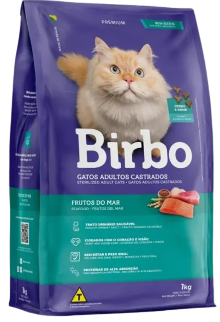 Birbo - Dry Food - For Adult Cats - 1 kg - Seafood