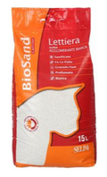 Lettiera - Biosand - Cat Litter - 15 L - Super Agglomerante Bianca