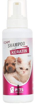 Pets republic Dry Foam Shampoo Keratin 520ml