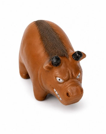 Accessories orgo DOG Latex pig with hair - L