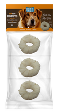 treats orgo DOG RAWHIDE DONUTS Dental & Oral Care - 3 pce - M