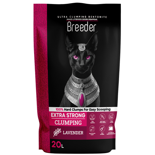 Cat litter Breeder CAT Brown Sand Clumping 20 L Lavender